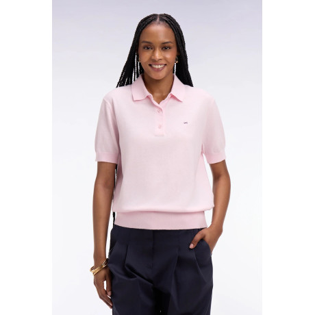 Pull polo manches courtes Eden park rose EDEN PARK - 3