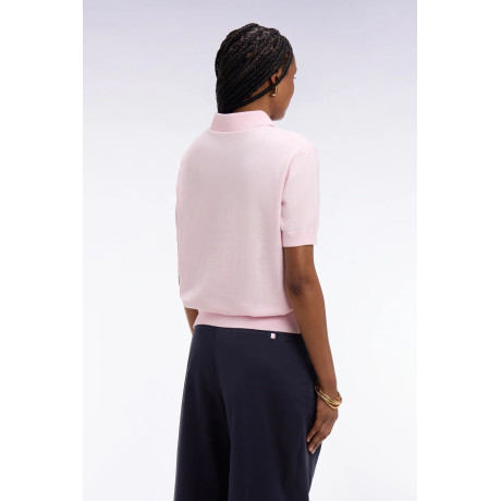 Pull polo manches courtes Eden park rose EDEN PARK - 5