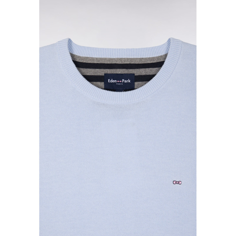 Pull col rond Eden park ciel EDEN PARK - 5