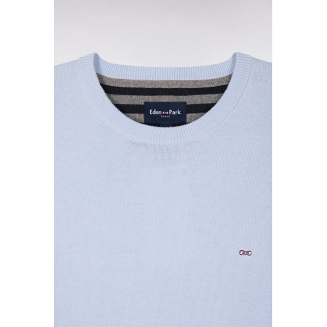 Pull col rond Eden park ciel EDEN PARK - 5