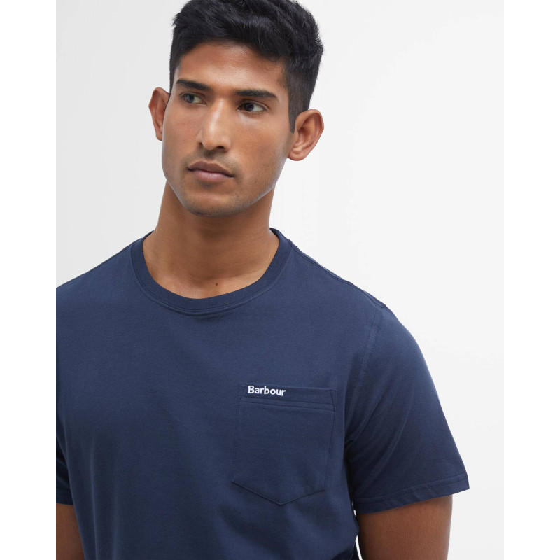 T-shirt Barbour Langdon navy BARBOUR - 4