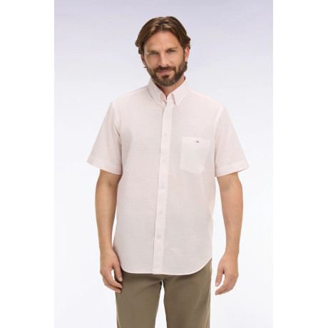 Chemisette Eden park jacquard rayé rose EDEN PARK - 3